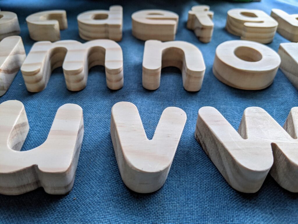 Wooden Alphabet Letter Set Cygnet Cnc Designs 4327